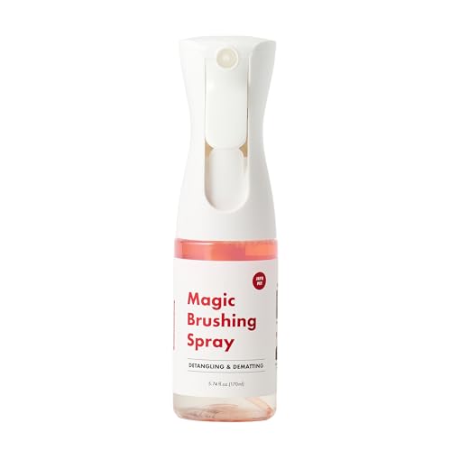 Image of JAYU PET Magic Brushing Spray - Fur Detangler & Dematting Solution, Hypoallergenic Deodorizer, Conditioner & Itch Relief, Shining & Grooming Spray for Dogs (5.8fl oz, 170ml)