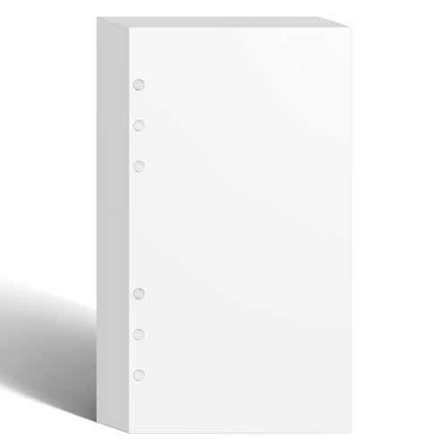 Healvian 40 Hojas Papel Desprendible Multiusos A6 Blanco Portátil y Reutilizable para Soporte de Calcomanías y Álbum Organizador de Pegatinas