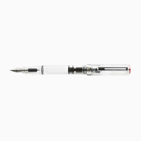TWSBI Eco Fountain Pen, Transparent, Piston Load, Steel Nib, M, 139 mm