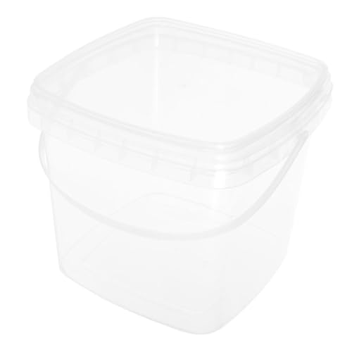 CLISPEED 製 角バケツ 蓋付 食 水用容 付 用可能 持 ドアや に