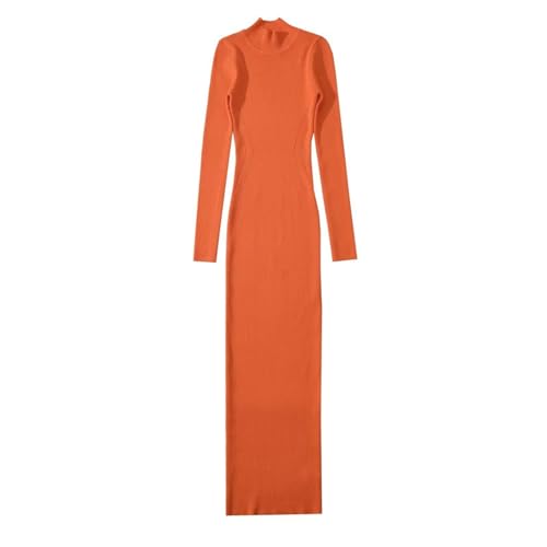 Robe tricotée blanc cassé taille unique pour affiner la silhouette