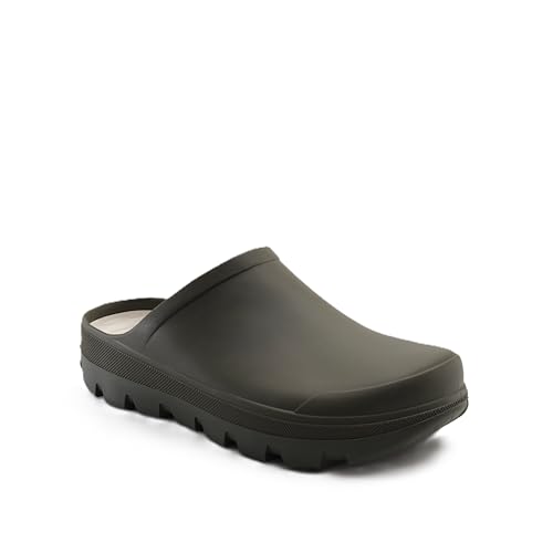 Kamik Unisex Nova Slip-On Clogs Lightweight Synthetic Rubber Comfortable Everyday Casual Footwear Dark Olive - 40
