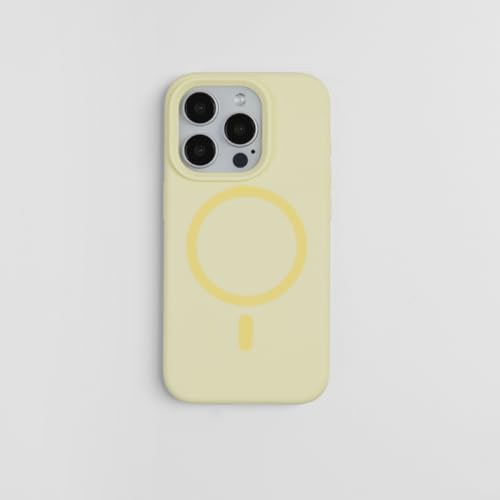 Coque de protection iPhone 13 silicone liquide unie magnétique