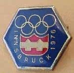 Épingle Insigne Jeux Olympiques Innsbruck 1976 – Autriche, Collector Vintage
