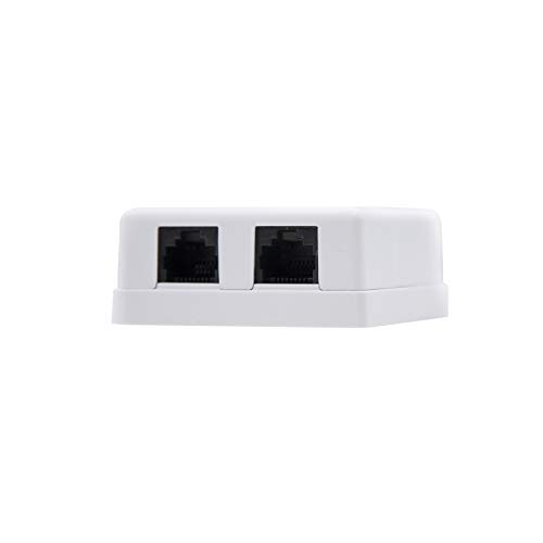 NanoCable 10.21.1502 - Roseta de superficie RJ45 con 2 toma de conexión...