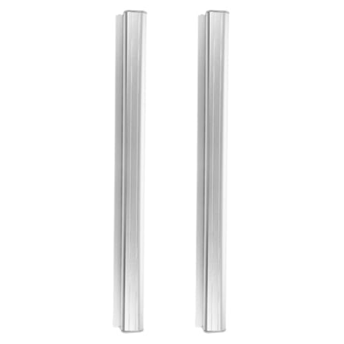 Porte-reçus facile à installer Didiseaon en aluminium argenté épaisseur 2mm 2pcs