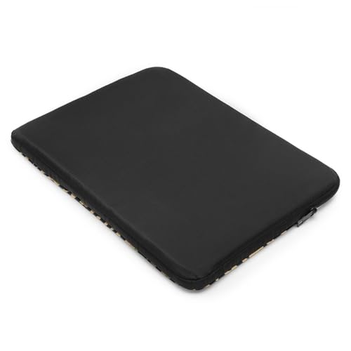 Funda para portátil 15 pulgadas patrón leopardo negro y marrón miniatura 3