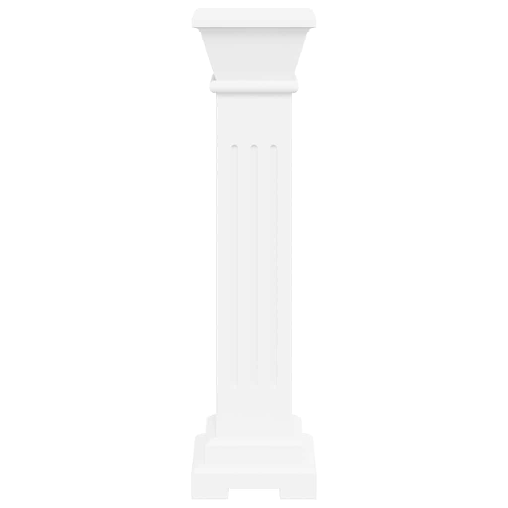 vidaXL Support pilier classique carré pour plantes MDF
