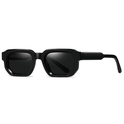 Lunettes de soleil carrées rétro femme vintage grand format mode street shooting 2025