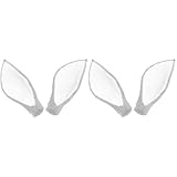 Amosfun 2 Pairs Felt Antlers Embellishments DIY Flocking Deer Antlers Simulation Reindeer Antlers for Craft Holiday Antler Headband Making Accessory
