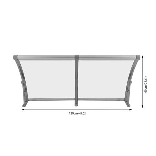 Marquesina de puerta de aluminio tejadillo impermeable exterior para porche 6