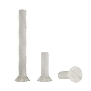 Enkotrade 21 sztuk Śruby Wpuszczane z Tworzywa