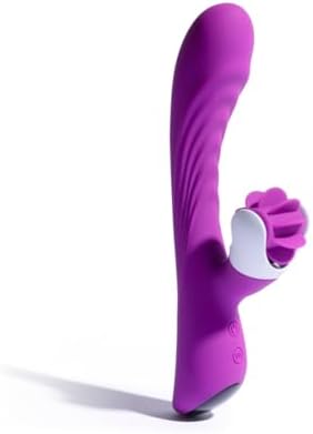 Platanomelón - Vibrador Conejito con 10 Lenguas Giratorias, 6 Velocidades y 9 Modos de Vibración, Sumergible y Recargable - Lyo Fucsia