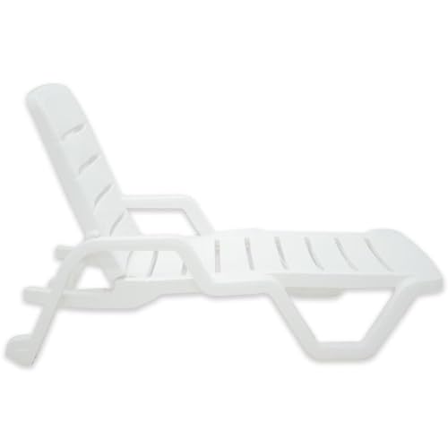 Cadeira Plástica Espreguiçadeira Tramontina, Leblon, Branco - 92256010