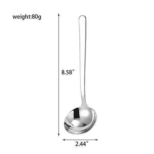 Siaiqiang 8.58Inch Gravy Ladle Small Ladle 18/10 Stainless Steel Soup Ladle,Sauce Ladle,Set Of 2,Silver #TOP3