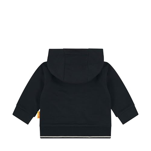Steiff Sweatjacke EU Größe 68 steiff navy, Kinder Sweat-Jacke, Kapuzen-Jacke für Kleinkinder, weich und bequem, Kinder Sweatshirt, waschmaschinenfest