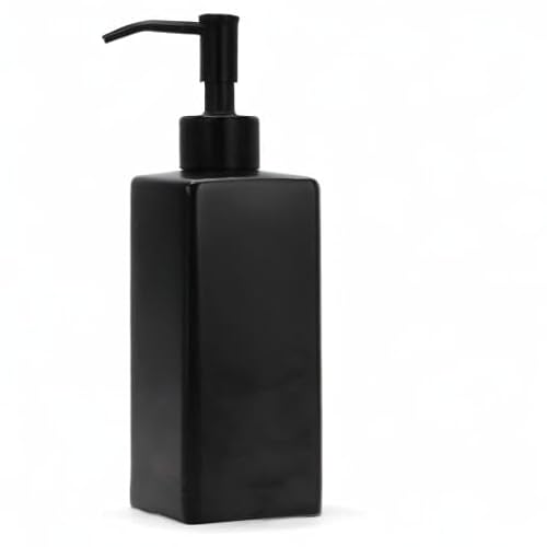 Brookstone BKH1659 Ceramic Soap Dispenser With Metallic Top - Stylish And Modern Liquid Hand Soap Holder For Bathroom Or Kitchen thumb #4