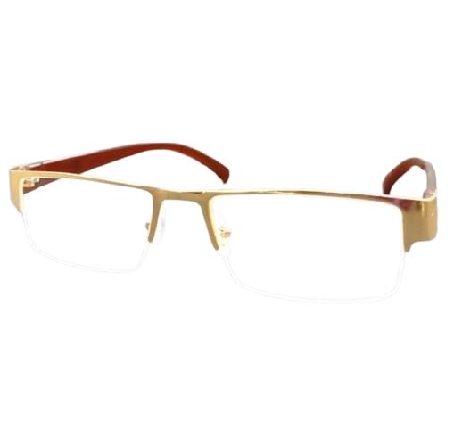 Half Rim Reading Glasses For Men And Women Power +1.00 +1.25 +1.5...