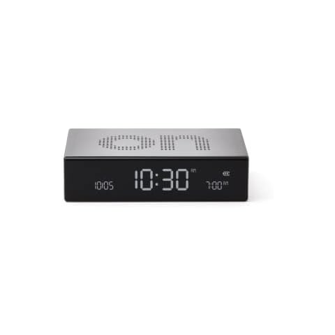 Lexon FLIP Premium LCD Alarm Clock (Aluminium Poli) Cover