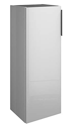 Burgbad Eqio Armoire mi-Hauteur avec 1 Porte, Porte à charnière Droite, Largeur : 350mm, Couleur (Avant/Corps): Chêne Décor Cachemire/Chêne Décor Cachemire, Manche G0146 - UH3525RF3180G0146