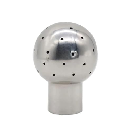 Bola de limpieza fija de 1-1/4" en acero inoxidable 304 con rosca hembra 2