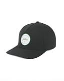 Palm Golf Hat - Coast to Coast Snapback Hat, Breathable, Quick Drying, Sun and Rain Protection (Black (Lowtide))