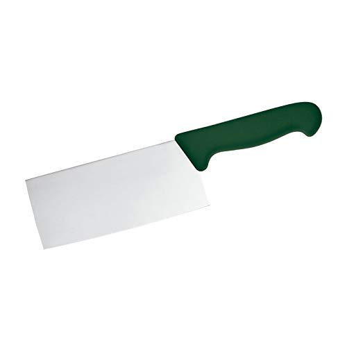 Couperet chinois PADERNO 17 cm vert pour hacher les viandes et légumes avec précision