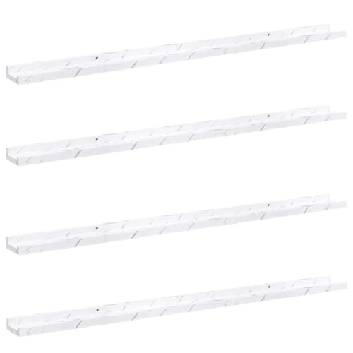 Étagère murale en marbre de 115cm pour optimiser vos petits espaces