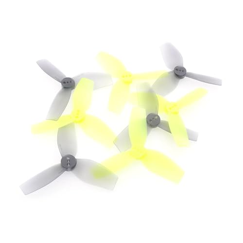 Hélice 3 pales DT2.9X2.7X3 polycarbonate jaune haute poussée pour drone FPV