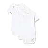 NAME IT uniseks-baby body NBNBODY 3P SS SOLID WHITE 2 NOOS