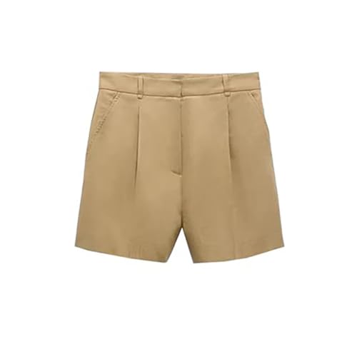 Women's Set Office Suit Lapel Sleeveless Pocket Button Classic Female's Coat+Shorts4