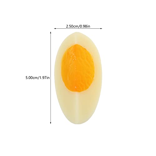 LUOZZY 5pcs Artificial Egg Model Realistic Chicken Eggs Decoration Cartoon Eggs Fake Food Kitchen Props for Display