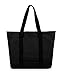 Everest Luggage Shopping Tote, Black, Black, One Size
