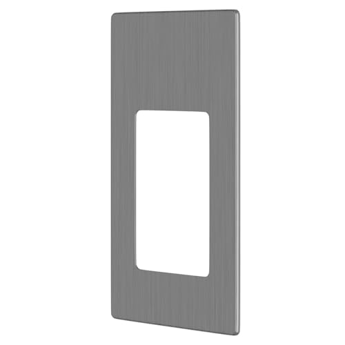 ProofVision Brushed Steel Face Plate for PV10 In-Wall Electric Toothbrush Charger - PV10-BS-FR