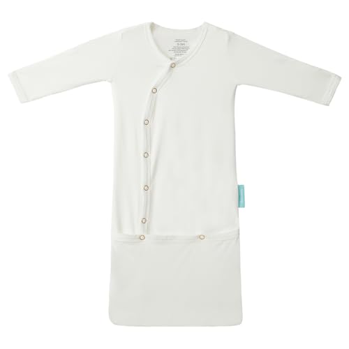 Image of PurComfy Supersoft Baby Sleeper Gowns, Premium Bamboo Viscose Infant Nightgown Sleepers Preemie Newborn Snap Bundler