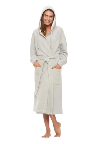 BY LORA Hooded Sweatshirt Robe for Unisex Adult Men and Women