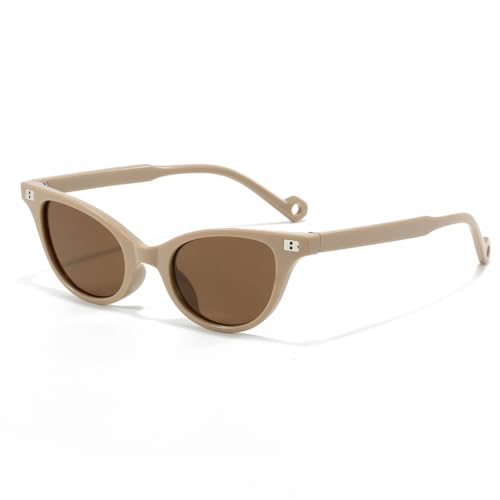 Lunettes de soleil œil de chat de qualité supérieure finition marron acétate