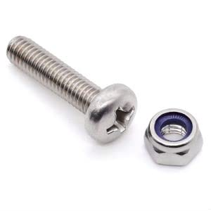 Miniatura 7 de Glvaner (30 juegos) Tornillo de máquina de cabeza plana M5-0.031 x 1.181 in y tuercas hexagonales M5-0.031 in acero inoxidable 304 18-8 rosca