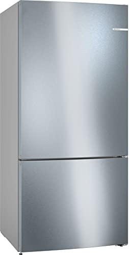 Bosch, Frigorífico combinado, Libre instalación, 186x86 cm, Acero inoxidable antihuellas, Serie 6, KGN86AIDR