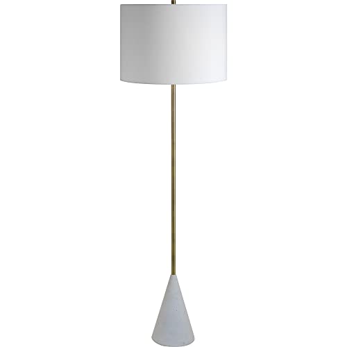 SIGNATURE HOME COLLECTION 59.25" White and Gold Cone Base