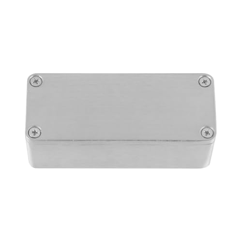 Laroal Aluminium-Projektgehäuse-Box-Effekt Aluminium-Box Metall-DIY-Projekt Korrosionsbeständiges wasserdichtes Elektrogehäuse Instrumentengehäuse-Projektbox