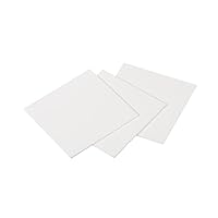 PATIKIL 3Stk Aluminiumoxid Keramik Blatt Viereckig Kühlkissen Isolierblatt Hohe Festigkeit für MOS Transistor 50x50x1mm(2x2x0.04)