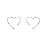 Pendientes de corazón de moda, joyería punk para mujeres y niñas, regalos de amistad, accesorios