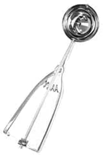 FSE SLDA016 Disher, 2-3/4 oz., 2-1/4" Dia. Bowl, ambidextrous Twin Grip Handle, Spring Release, 18/8 Stainless Steel