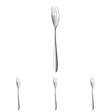 WMF Silk Menügabel 20,6 cm, Cromargan Edelstahl mattiert, spülmaschinenfest (Packung mit 4)