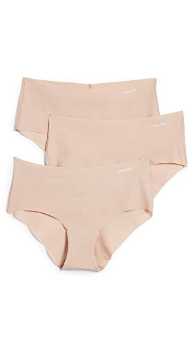 La Mejor Lista de Calvin Klein Woman - los más vendidos. 41 Calvin Klein Women's 3 Invisibles Hipster Panty, Light Caramel, Light Caramel, Light Caramel, M