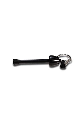 bong-discount Handpfeife, Pur-Pfeife, Schraubpfeife, METALL-Pfeife zerlegbar | 90 mm | Aluminium, schwarz | Pilzform… – Bild 4