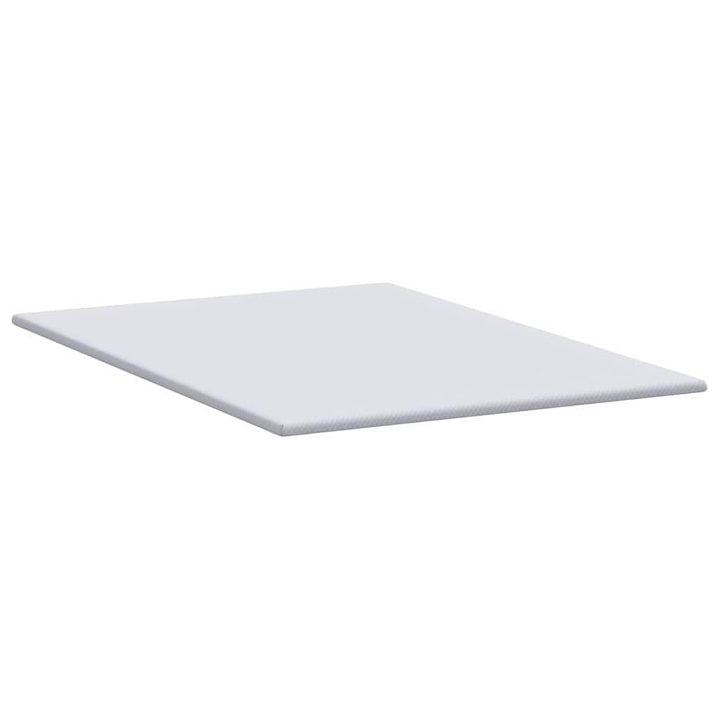 Nakładka na materac z pianki memory 140 x 200 cm, biała | Oddychająca poszewka poliestrowa, zdejmowana z zamkiem błyskawicznym, antypoślizgowy spód, lawendowy zapach