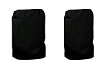 ATYARD 2pcs Folding Chair Cover Outdoor Folding Chair Protector Waterproof and UV Resistant, Black 3