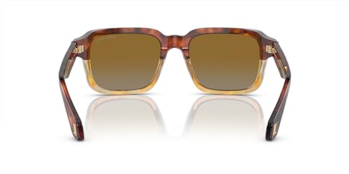 GIORGIO ARMANI Man Sunglasses Havana Red/Opaline Olive Green Frame, Green Lenses, 53MM4